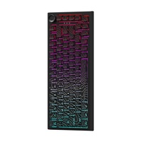 Three Mode Gasket 75% Tri-mode Hot Swap Keycaps PBT 2.4G BT Wireless PBT Side-Printed Keys Mechanical Gaming Keyboard With Knob