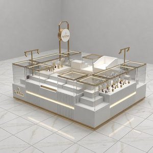 Vitrine à bijoux personnalisée, écologique, étanche et durable, avec éclairage LED, conception clé en main pour les magasins de bijoux B2B, installation incluse - Product Image 3