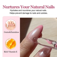 Dissolvant pour ongles pressés sans odeur, sans acétone, 30 ml, riche en vitamine E, idéal pour la colle à ongles solide et les adhésifs