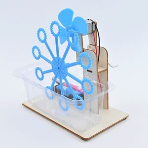 Kit de Máquina de Burbujas de Madera DIY OKYN-G6578, Juguete Educativo STEM, Generador de Manivela, Proyecto de Ciencia - Product Image 2