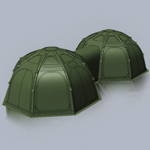 <b>Large</b> Combination Outdoor Air <b>Tent</b> Double Layer Four-season Waterproof Inflatable Camping Family Two Bedrooms for 8-10 Person DY - Product Image 6