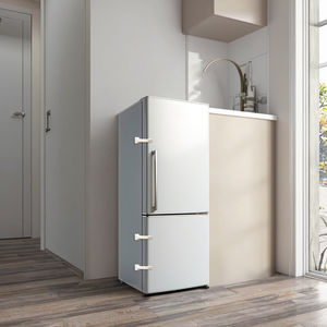 Bianco a prova di bambino di sicurezza per il frigorifero chiusura a strisce di tenuta durevole facile da usare Freezer serratura per armadi bambini - Product Image 1