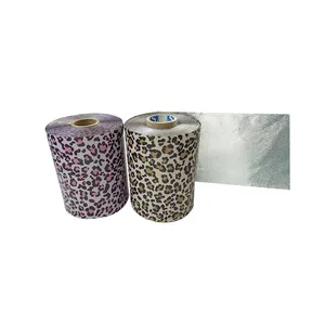 Hairdressing Aluminium Foil Colorful Printed Hairdressing Aluminum Foil With Cutter Box