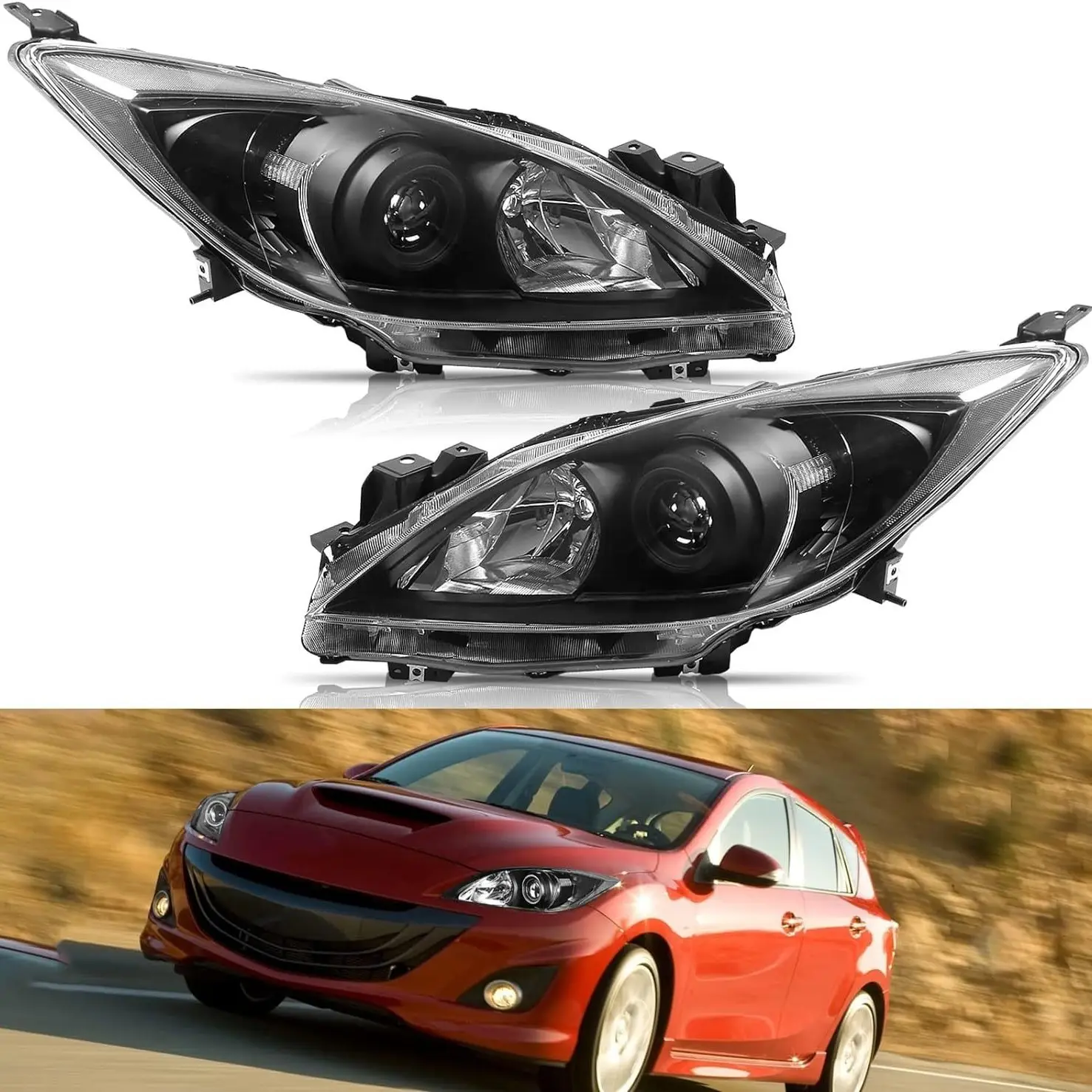 2024 Xinda supply is suitable for 10-13 Mazda 3 headlights