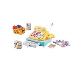 Jeu de simulation pour enfants et shopping préscolaire ensemble de jouets <span class=keywords><strong>caisse</strong></span> <span class=keywords><strong>enregistreuse</strong></span> électronique calculatrice Scanner accessoires d'effets sonores en plastique - Product Image 4