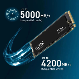Crucial P3 Plus NVMe M.2 2280 SSD PCIe Gen4 3D NAND Disco duro interno de estado sólido para escritorio 500GB 1TB 2TB 4TB 5000 MB/s - Product Image 6