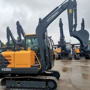 Excavatrice sur chenilles Hyundai HX60G d'occasion, 5,8 tonnes, mini-pelleuse d'origine chinoise, modèle 2022, moteur, pompe, roulement certifiés - Product Image 1