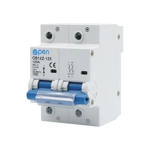 Open Elektrische Zonne-energie Pv Mcb Dc 1000V Mini Circuit Breaker 2P 100A 400V Fotovoltaïsche Stroomopwekking schakelaar 50A 63A 125A