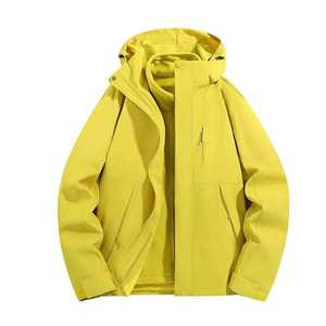 Parka à capuche pour homme, imperméable, doublure en polaire, 3-en-1, vêtements de travail d'extérieur, impression de logo personnalisable - Product Image 4