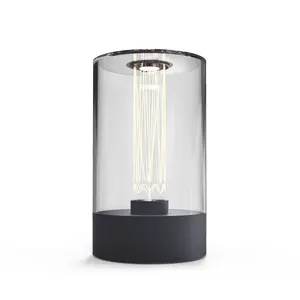 High Lumen Decorative Bedroom White Glass Table Lamp Touch Sensor Led Reading Light Desk Table Lamp