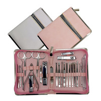 Kit de coupe-ongles professionnel, outils de soin des pieds, acier inoxydable, kit de toilettage pour hommes, 29 pièces, ensemble de manucure pour voyage et maison