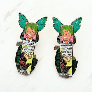 Tùy chỉnh số lượng lớn vàng cứng men chân hoa Anime pins men - Product Image 3