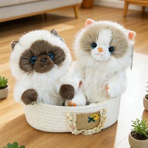<span class=keywords><strong>Peluche</strong></span> de <span class=keywords><strong>chat</strong></span> réaliste, jouet en <span class=keywords><strong>peluche</strong></span> moelleux et réaliste en forme de <span class=keywords><strong>chat</strong></span> assis, à suspendre au sac ou au sac à dos, vente en gros - Product Image 2