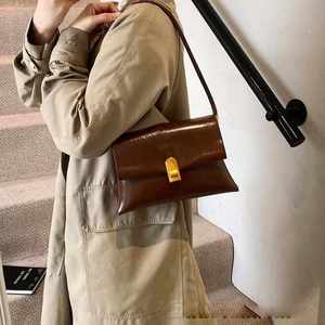 <b>Small</b> Square Design <b>Purses</b> Lightweight Women's Shoulder and Cross Body Bags New Fashion Lady Leather Handbags - Product Image 1