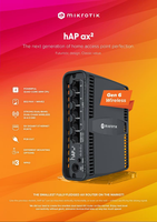 Routeur MikroTik C52iG-5HaxD2HaxD-TC HAP AX2 FTTH Fibre Optique Double Bande WiFi pour Usage Domestique avec 4 Ports LAN WDS WPS