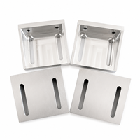 Pièces usinées CNC sur mesure en acier inoxydable, aluminium, laiton, cuivre, supports de serrage en U, blocs de fixation pour perçage, service OEM ODM