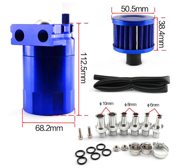 SERBATOIO BENZINA COLLAUDO MOTORI RACING 0.75 L con RUBINETTO e TUBO UNIVERSALE