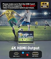 SYONG-Cable de alta velocidad USB tipo C a HDMI 2,0 para iPhone 15 Series, MacBook Pro/Air, iPad Pro, HDMI, 4K60Hz