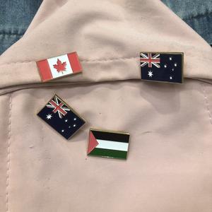 थोक स्टॉक पैस्टेटिन फ्लैग लैपल पिन देश बेंडेरा पैस्टेमिना पिन - Product Image 4