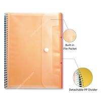 Cuadernos espirales de papel con cubierta de PP para universitarios, tamaño A4/A5, personalizados con impresión a color, para zurdos, para composición y planificación.