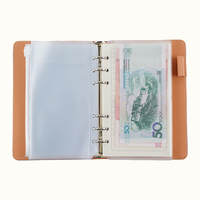 Fabricant Impression Personnalisée PU Cuir A6 Budget Binder Avec Cash Enveloppes Journal Planner