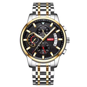 กําหนดโลโก้ของคุณเอง <span class=keywords><strong>1985</strong></span> <span class=keywords><strong>Nibosi</strong></span> 2358 นาฬิกากีฬานาฬิกาข้อมือโครโนกราฟผู้ชายMontre Relojบุรุษนาฬิกาควอทซ์ทองสําหรับชาย - Product Image 4