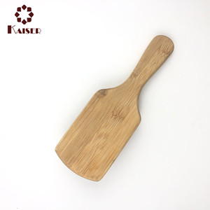 Peigne de pagaie en bambou naturel 1 pièce, brosse à cheveux, démêlante, coussin d'air, Massage