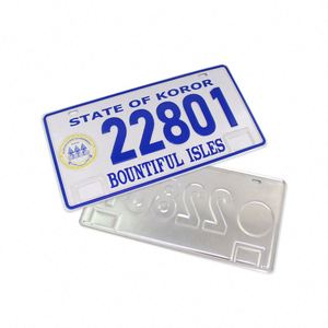 Plaque d'immatriculation personnalisée en aluminium galvanisé avec numéros japonais pour la décoration de véhicules (avant et arrière) - Product Image 2