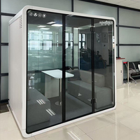 Cabine Acoustique de Haute Qualité pour Salle de Conférence et Studio d'Enregistrement, Cabine Silencieuse pour 4 Personnes, Pod Insonorisé pour Bureau
