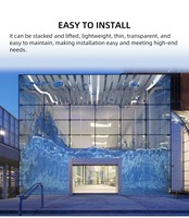 Pantalla LED Transparente de Alquiler P3.91 P7.81 de 500x1000mm, Pantalla de Video Programable para Exteriores, Ideal para Espectáculos