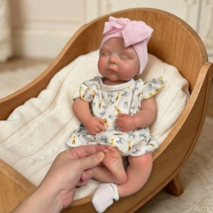 Poupée Bébé Reborn de 18 Pouces, Réaliste en Silicone, Nouveau-né Fait Main, Corps Lavable, Jouet Éducatif pour Filles - Product Image 2