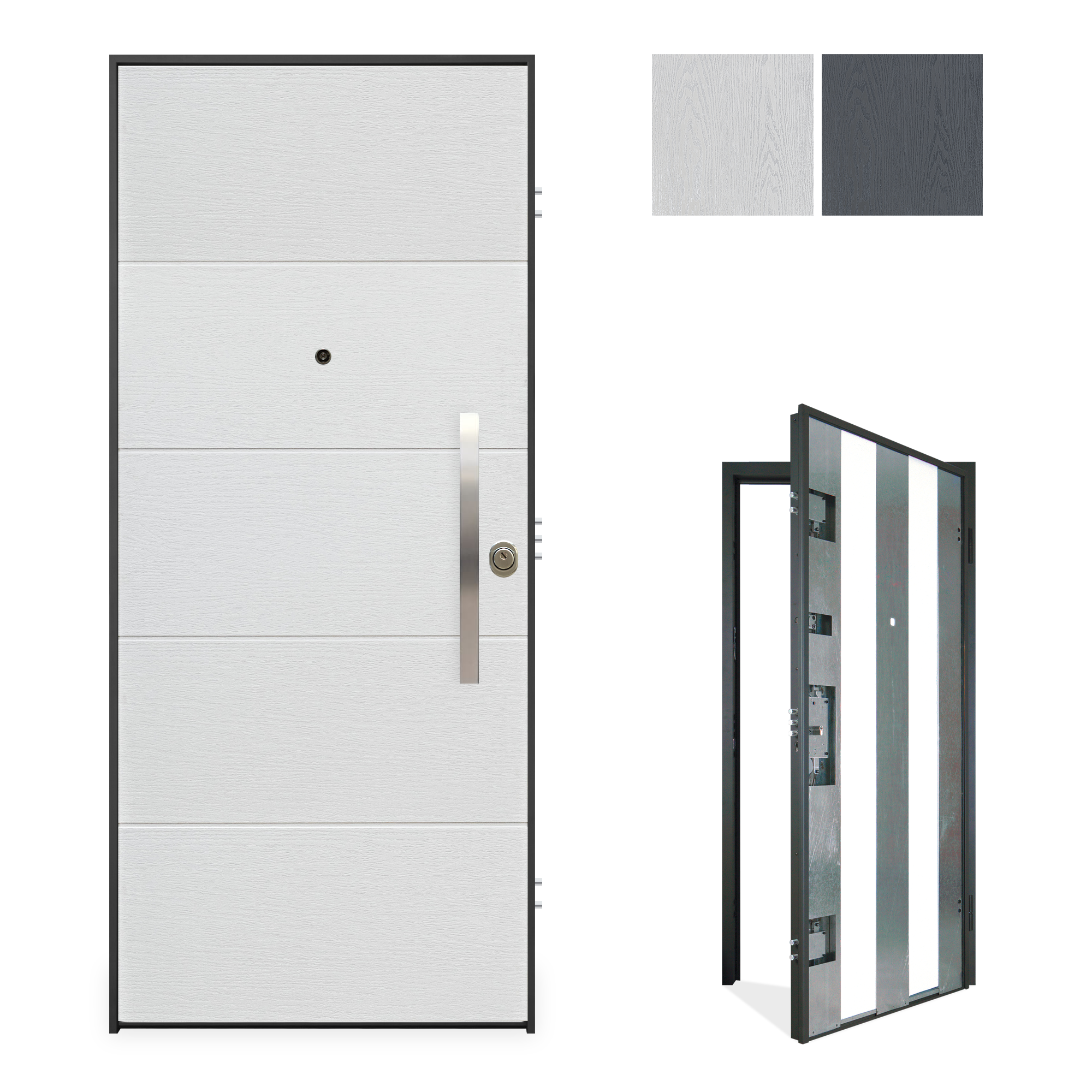 Int: White, Ext:White/Grey/Walnut/Green