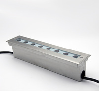 Lampe LED linéaire encastrée IP68 étanche pour extérieur, jardin, mur, sol, 12V 24V