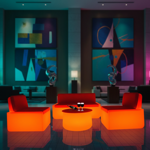 Set Divano Componibile Design Moderno con LED, Grande Divano per <span class=keywords><strong>Hotel</strong></span> e Soggiorno - Product Image 1