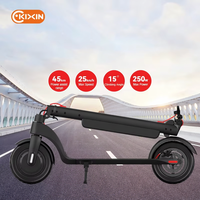 Trottinette Électrique Adulte X8 EScooter HX 250W, Deux Roues, 30-45km, 300lbs, 25km/h, Unisexe, Prix Bas, Entrepôt UE/USA