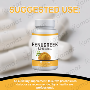 Capsule di Fieno Greco Amaz OEM, Confezione Privata, 60 Capsule, Integratore <span class=keywords><strong>per</strong></span> Supporto Ormonale, 3000mg <span class=keywords><strong>per</strong></span> Dose, Estratto di Fieno Greco - Product Image 2