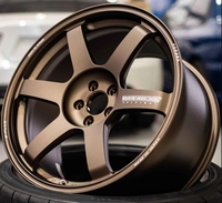 Rines JXRD Forjados en Bronce Mate, Réplica de Ray VOLK RACING TE37, 5x120 5x112 5x114.3 para Llantas de Coche de Pasajeros de 15-19 Pulgadas