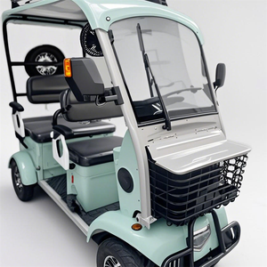 2025 nouveau Style coloré 4 roues urbain navettage électrique <span class=keywords><strong>Quad</strong></span> vélos vente chaude EBike pour 4 adultes Mini Bus et voiturette de Golf - Product Image 5