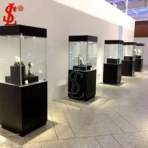 Table de présentation de bijoux haut de gamme moderne, comptoir de boutique de bijoux <span class=keywords><strong>en</strong></span> métal <span class=keywords><strong>et</strong></span> <span class=keywords><strong>verre</strong></span> de luxe, <span class=keywords><strong>vitrine</strong></span> pour magasin de bijoux - Product Image 3