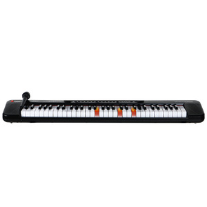Electronic Keyboard 61-Key With <b>Lights</b> And Microphone For Adults And Beginners Practice With Tutorial And Stickers Included - Product Image 2