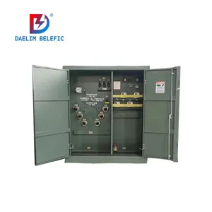 3 פאזות 1250 2550 3750 kva 1600kva 630kvar 30 kv שנאי מותקנים עם רפידות מסוג קופסה אמריקאית