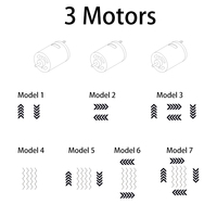 Exercice de plaque de vibration à trois moteurs 4D