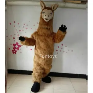 Funtoys CE Llama Camel Mascot Costume Cosplay Game Dress Advertising Halloween Birthday For Adult