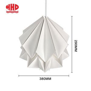 <span class=keywords><strong>Abat</strong></span>-<span class=keywords><strong>jour</strong></span> suspendu en papier <span class=keywords><strong>origami</strong></span> fait main, écologique et moderne pour l'intérieur - Product Image 3