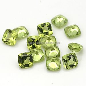 Prix en gros Fat Square Loose Gems Péridot naturel pour la fabrication de bijoux - Product Image 3
