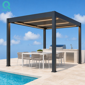 QINGYING Gazebo de jardin imperméable pour extérieur, véranda, balcon, <span class=keywords><strong>pergola</strong></span> - Product Image 1