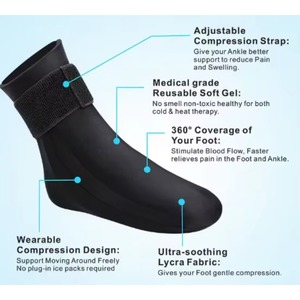 Comfortable Silicone Bunion Corrector Socks With Soft Gel Cushion Adjustable Toe Separator - Product Image 4