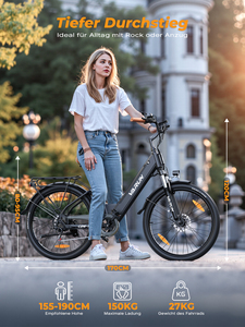 Vélo hybride électrique avec batterie au lithium, en acier au carbone, pour ville électronique, 48V, 10,4 Ah, 250W, en stock en entrepôt européen et au Royaume-Uni - Product Image 6