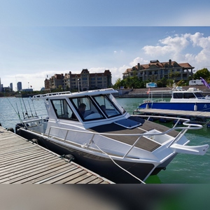 Catamaran de pêche professionnel en aluminium de 26 pieds (7,9 m) avec cabine, en alliage <span class=keywords><strong>d</strong></span>'aluminium, à <span class=keywords><strong>prix</strong></span> avantageux - Product Image 3