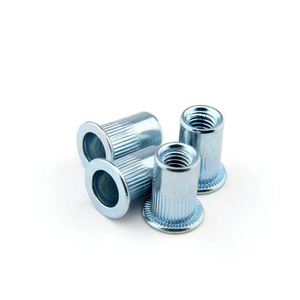 Remache de cabeza plana galvanizado de fábrica Bibo Yaente, remache de aluminio moleteado con grano vertical, remache de cabeza redonda de acero inoxidable avellanado - Product Image 3